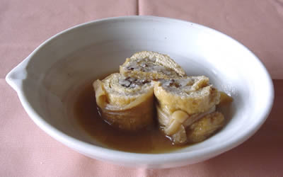 蓮根のしのだ巻き